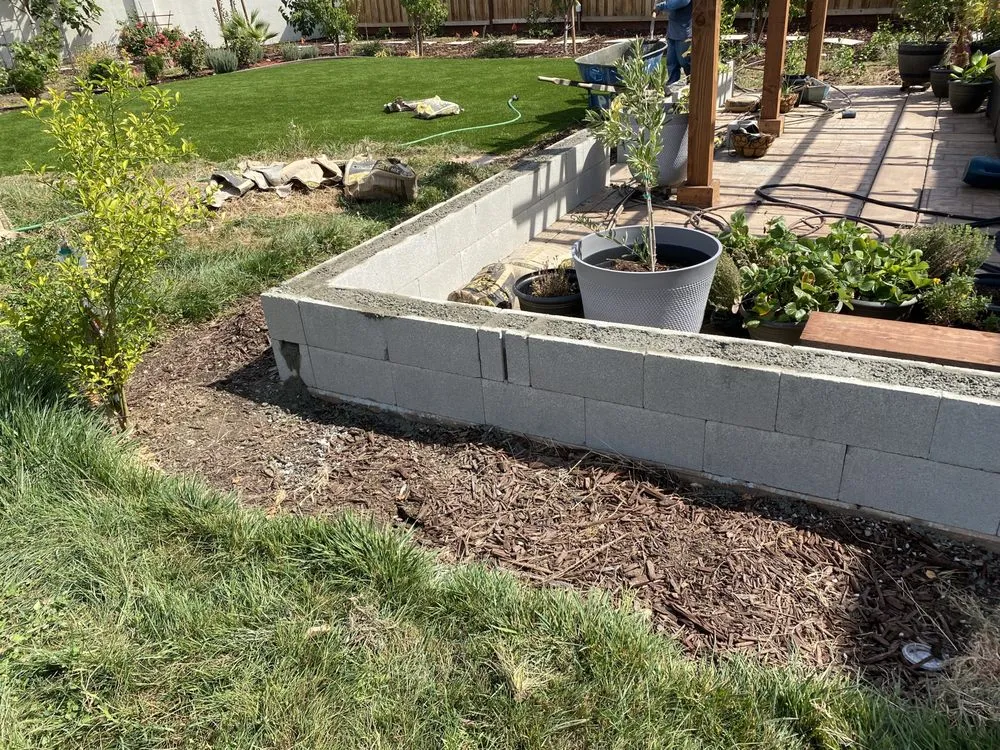 Custom landscape installation in Tracy, CA - Planet Rock Landscapes