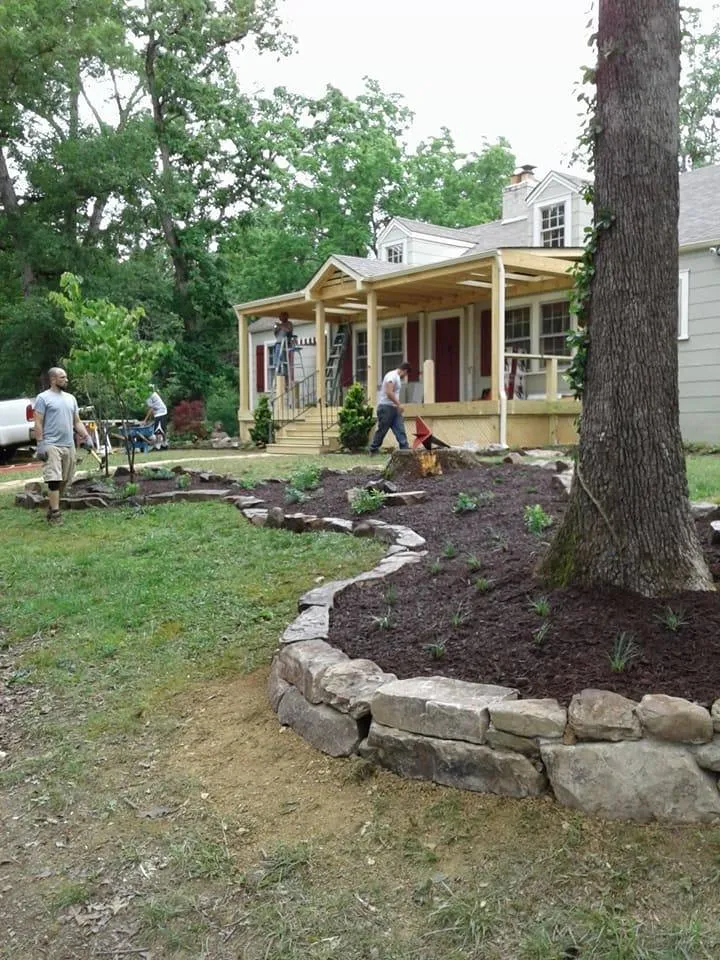 Custom garden landscaping for residential properties across Powell, TN - Planet Rock Landscaping