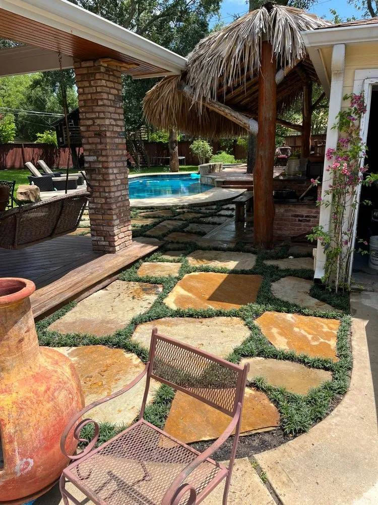 Professional residential landscaping for homes in Houston, TX by Planting Life