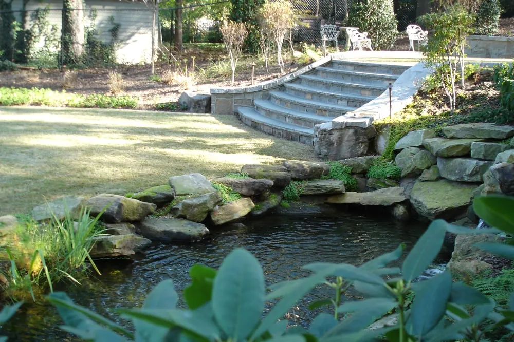 Custom garden landscaping for outdoor upgrades in Scottdale, GA by Plants Creative Landscapes