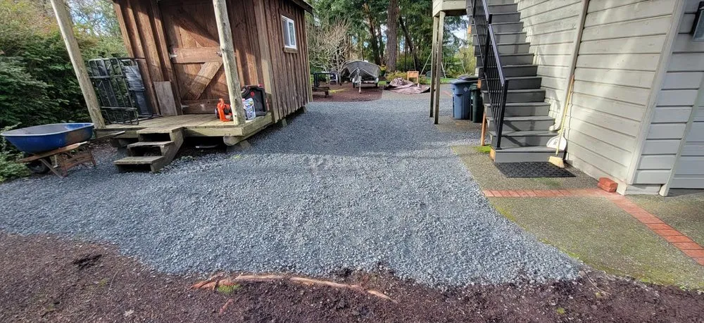 Custom outdoor landscaping with custom design across Lakebay, WA - Platinum Earthworks