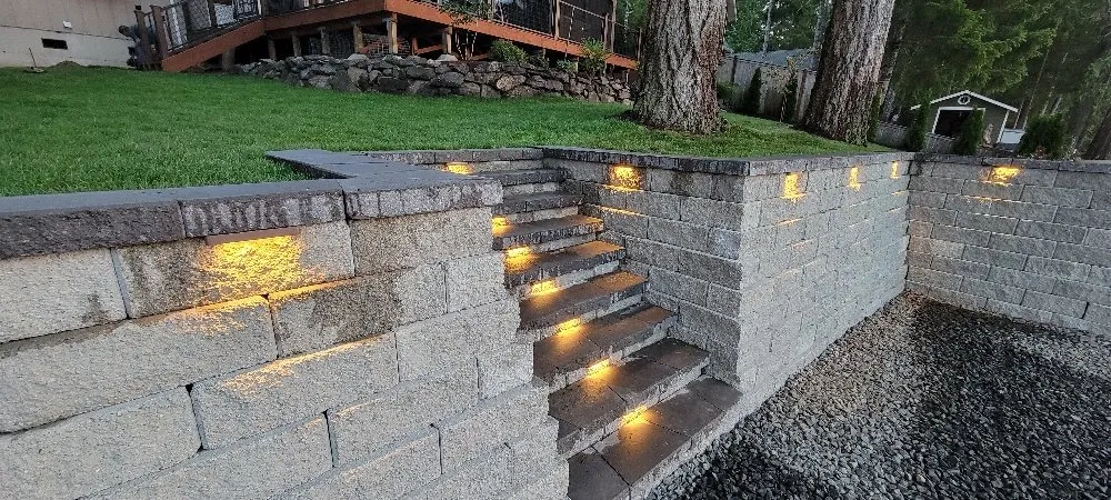 Custom landscape installation in Lakebay, WA - Platinum Earthworks