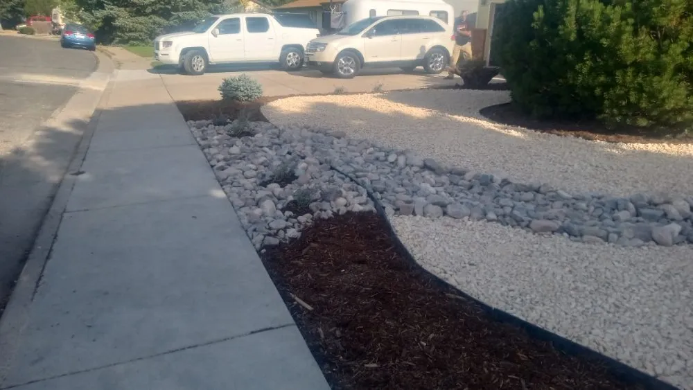 Custom lawn mowing service with custom design in Fort Collins, CO by Platinum Landscape & Tree Service