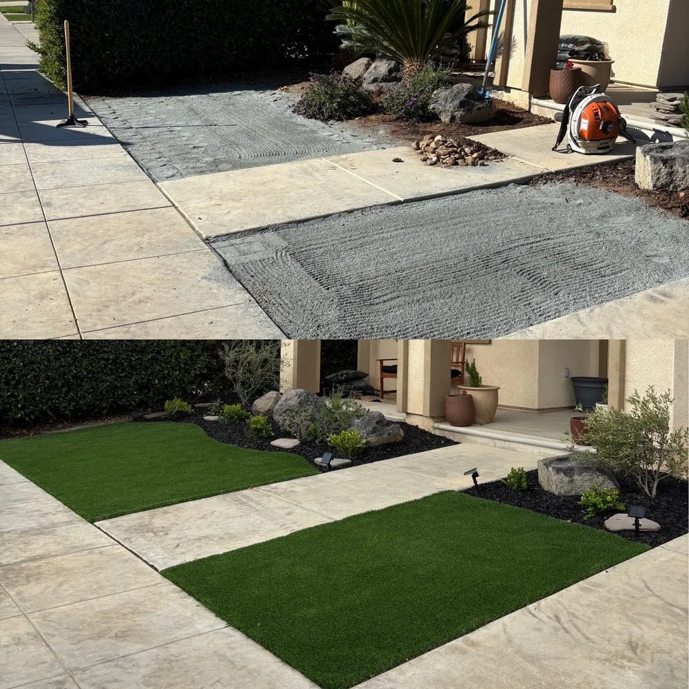 Trusted lawn care service for residential properties in Fresno, CA by Platinum Landscape