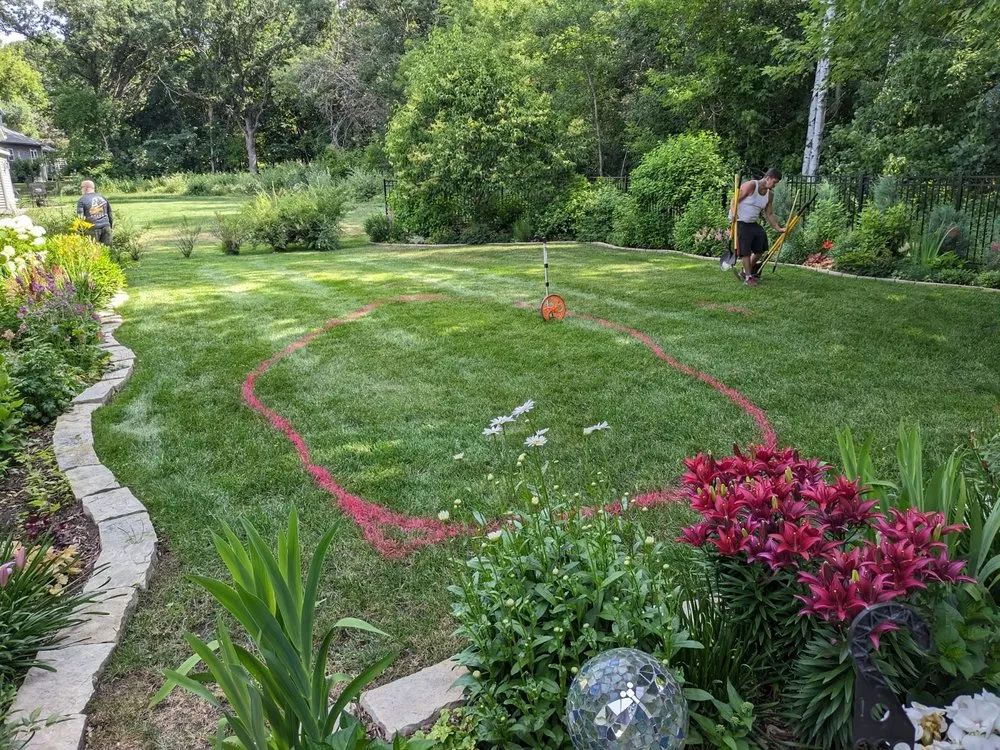 Custom landscape design for year-round maintenance in St Cloud, MN by Platinum Lawn and Landscaping