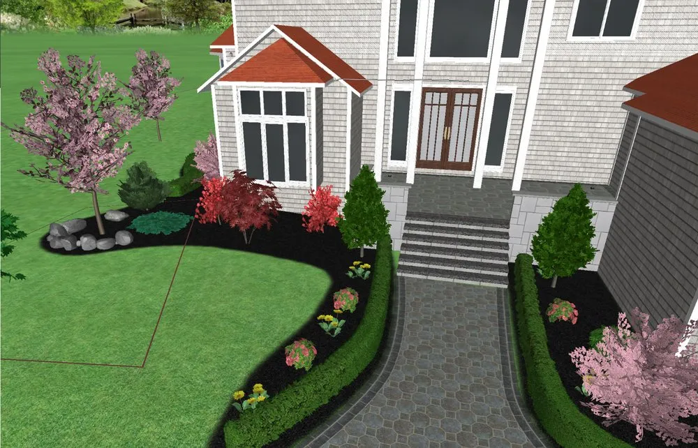 Professional garden landscaping for residential properties across Sterling Heights, MI - Platinum Lawn Service & Landscaping