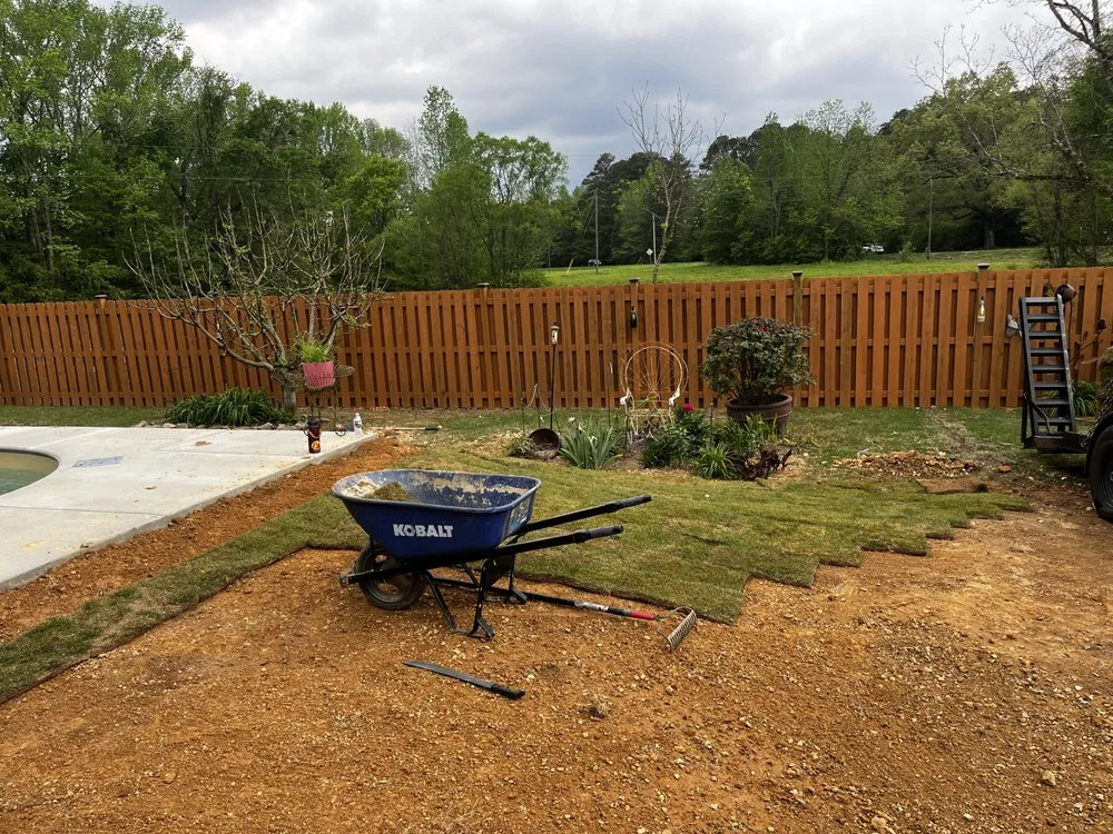 Custom yard maintenance for homes in Pinson, AL by Platinum Lawn Service