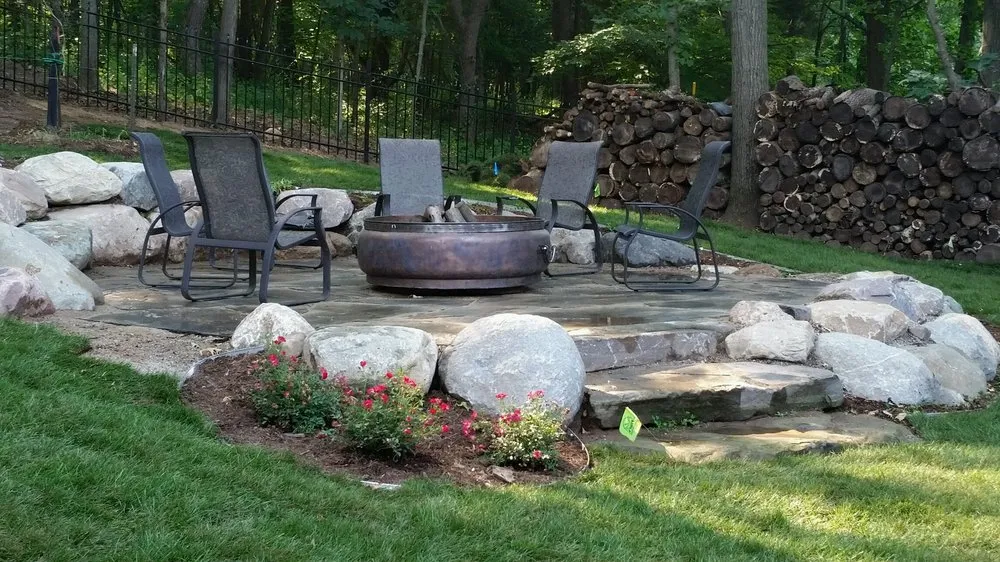 Custom residential landscaping for beautiful yards in Caledonia, MI by Platinum Ponds & Landscaping