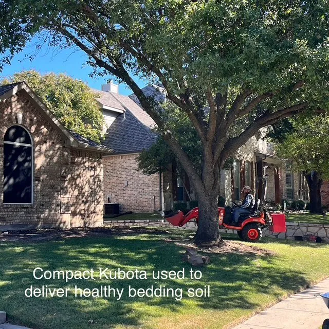 Custom garden landscaping for homes in Sherman, TX by PLC Services