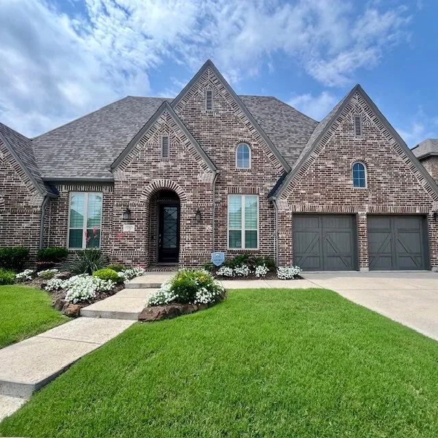 Custom residential landscaping in Sherman, TX by PLC Services