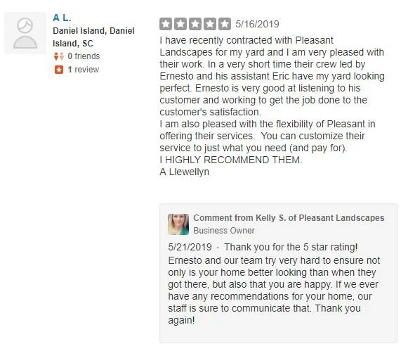 Local yard cleanup service in Awendaw, SC by Pleasant Landscapes