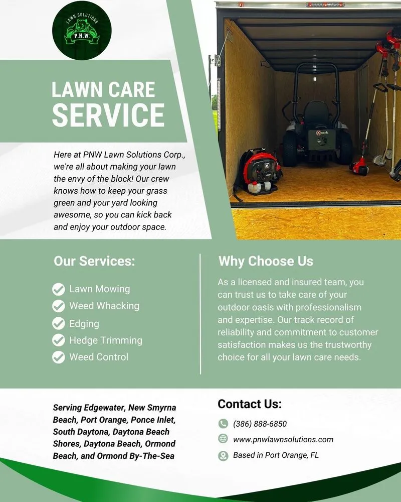 Affordable yard maintenance near you across Port Orange, FL - PNW Lawn Solutions