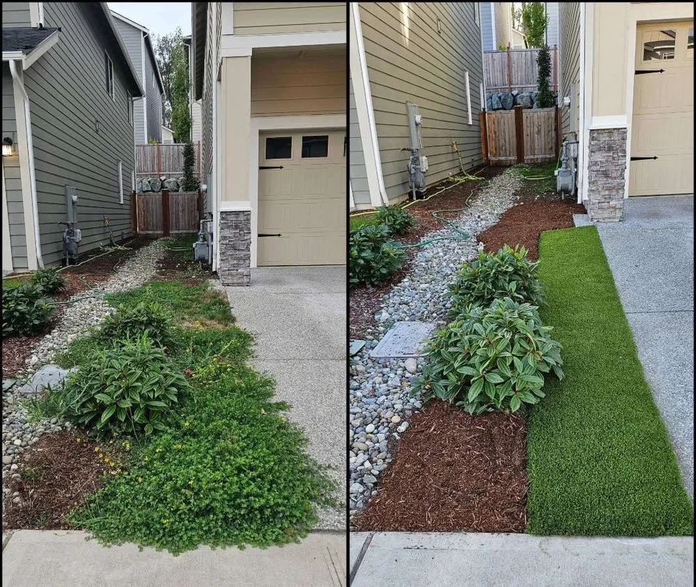 Professional landscape installation for homes in Lake Stevens, WA by PNW Turf N More