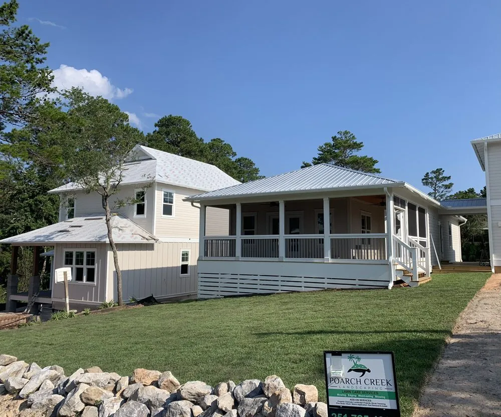 Local outdoor landscaping for residential properties in Santa Rosa Beach, FL by Poarch Creek Landscaping