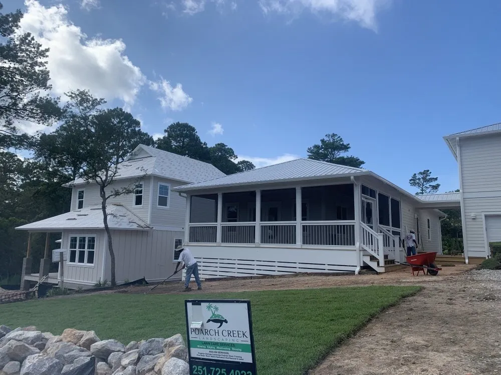 Expert residential landscaping in Santa Rosa Beach, FL by Poarch Creek Landscaping