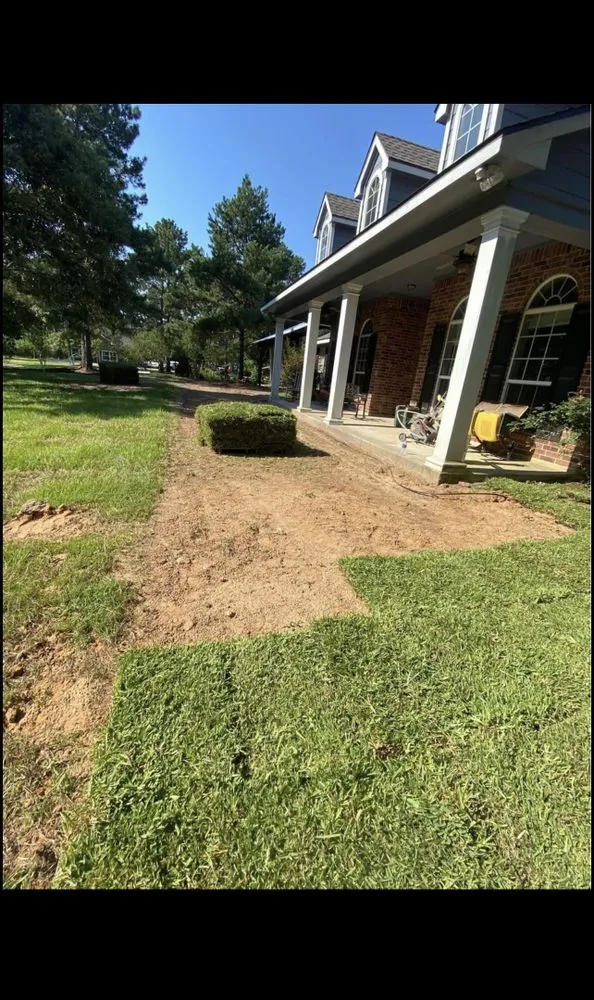 Affordable residential landscaping in Baytown, TX - Polvado sod & grass