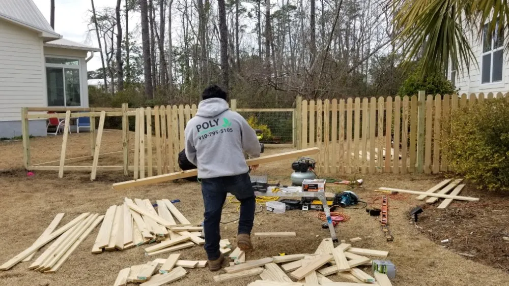 Expert yard cleanup service in Wilmington, NC by Poly Landscapes