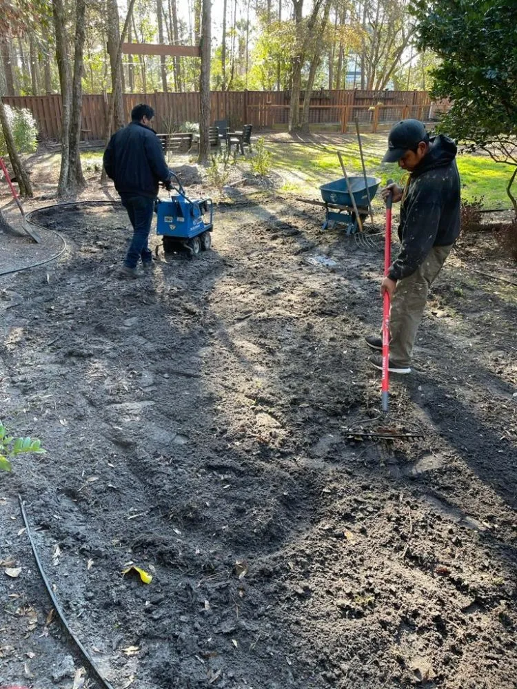 Custom outdoor landscaping in Wilmington, NC by Poly Landscapes