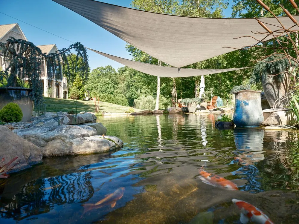 Custom outdoor landscaping in Colfax, NC - Pond Country