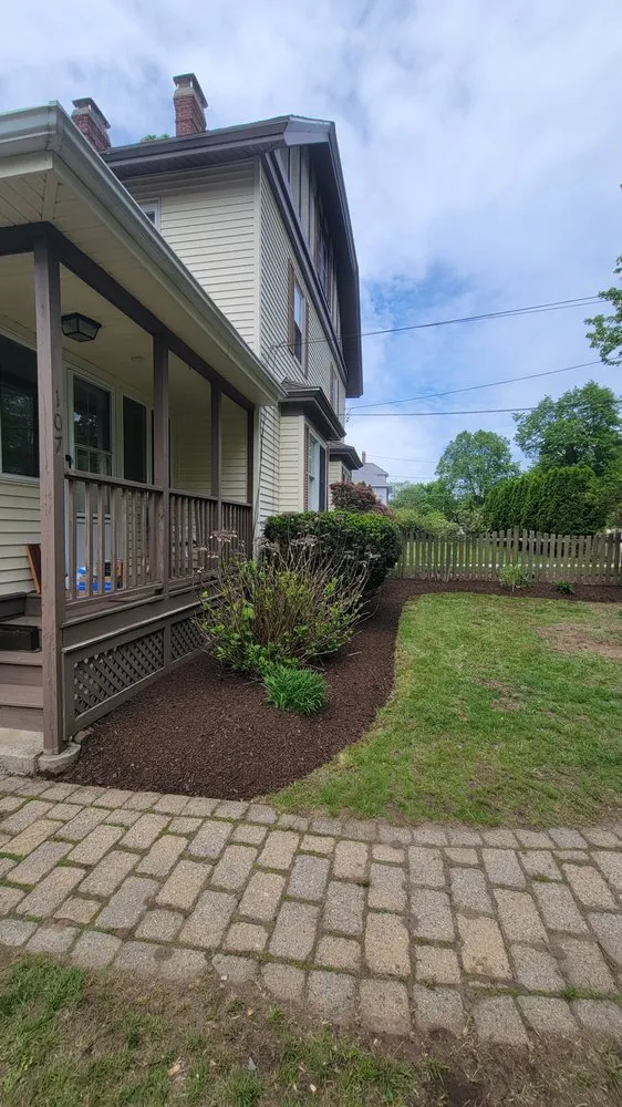 Local landscape installation for homes in Bellingham, MA by Pond Hollow Landscape & Design