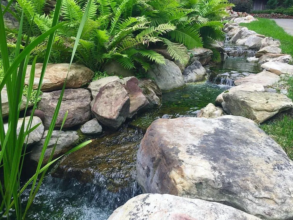 Professional garden landscaping for beautiful yards in Greensboro, NC by Pond Professors