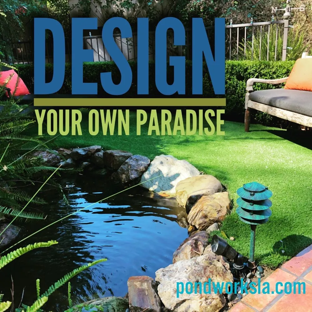 Custom landscape design in Los Angeles, CA - Pond Works
