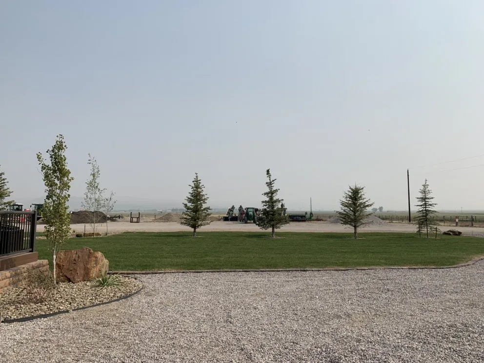 Custom landscape installation in Rigby, ID - Pondside Property Services