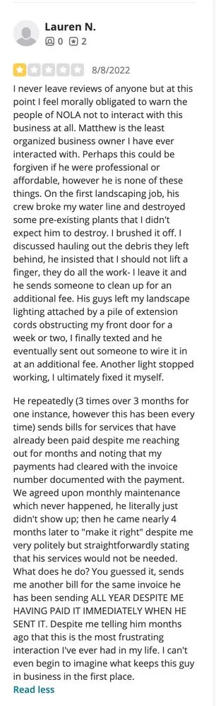 Top-rated yard cleanup service with custom design in New Orleans, LA by Ponseti Landscaping