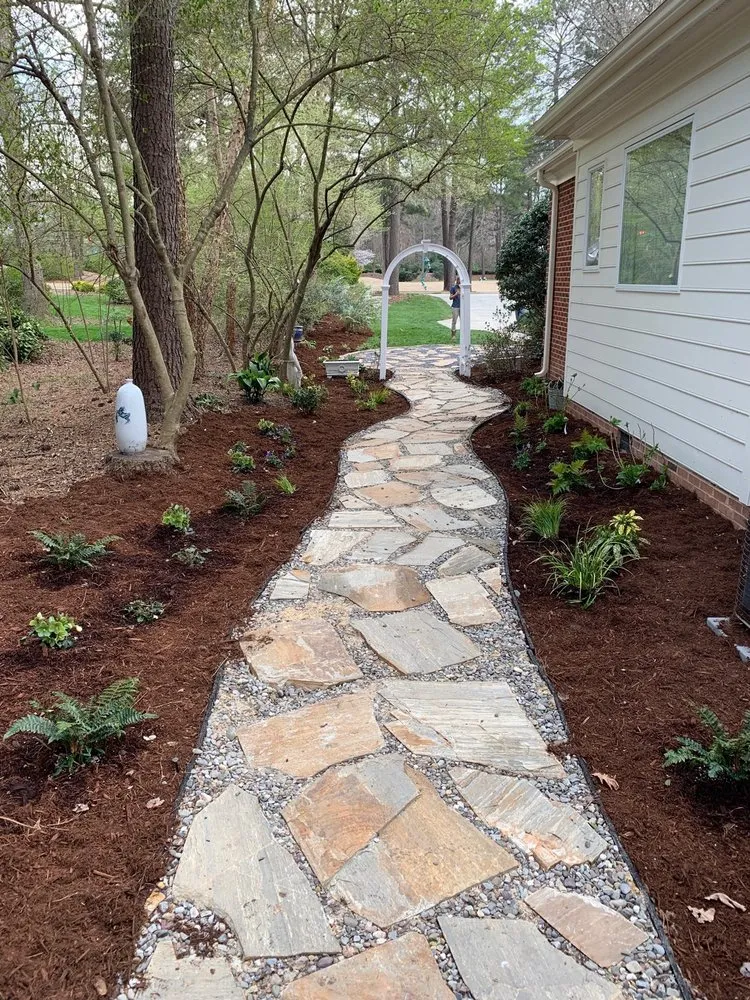Custom landscape installation near you in Cary, NC by Ponti Landscapes
