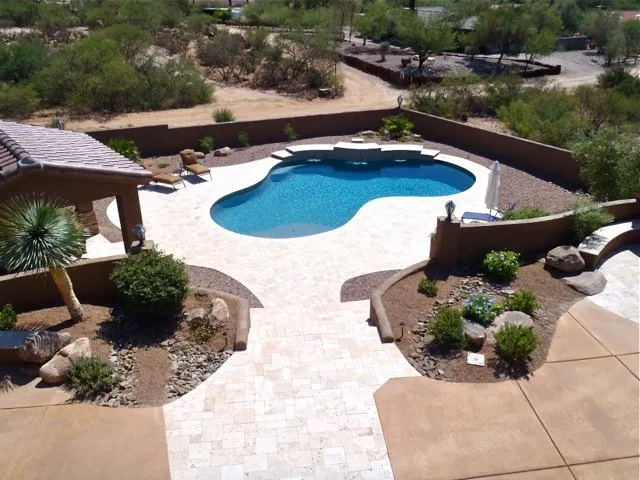 Affordable landscape installation in Tucson, AZ by Pools Hardscaping
