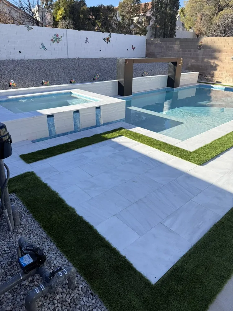 Top-rated lawn care service with custom design in Las Vegas, NV by Pools