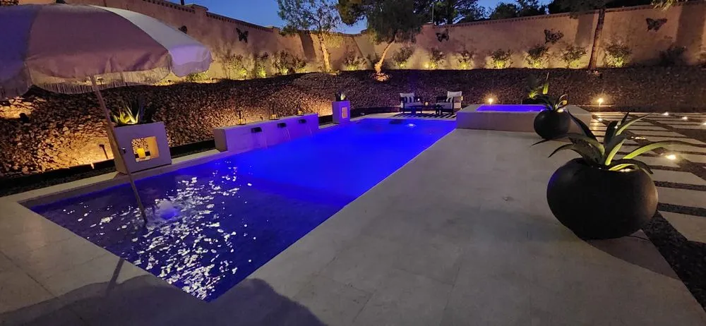 Top-rated garden landscaping in Las Vegas, NV by Pools