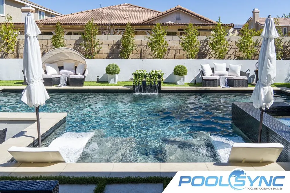 Custom residential landscaping with custom design across Los Angeles, CA - Poolsync California