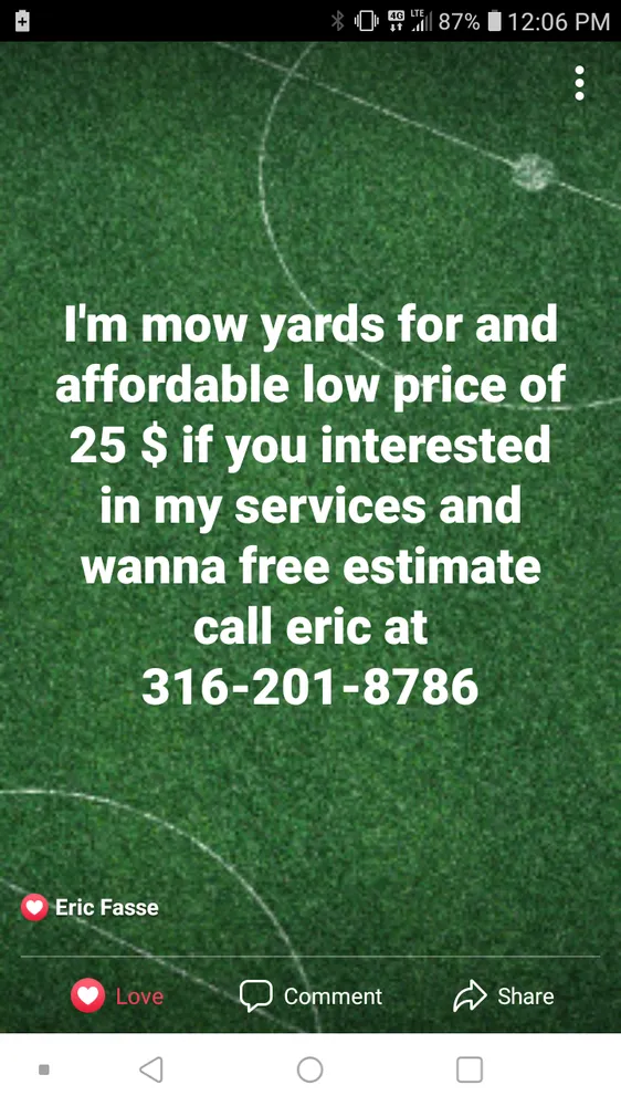 Local lawn care service near you across Wichita, KS - Poorman's lawn care