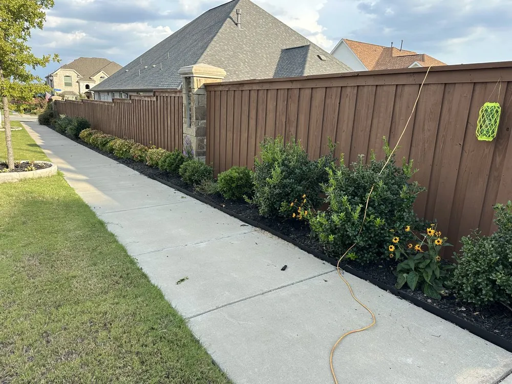 Custom lawn care service in Garland, TX - Porch Fencing and Landscaping