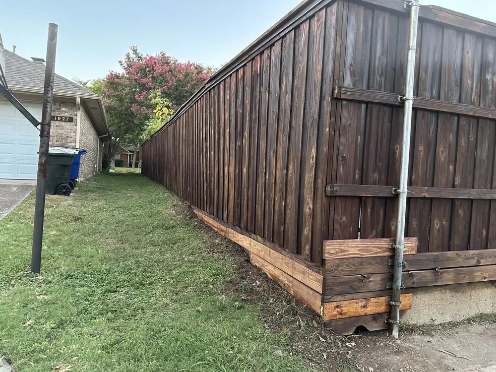 Professional residential landscaping in Garland, TX - Porch Fencing and Landscaping