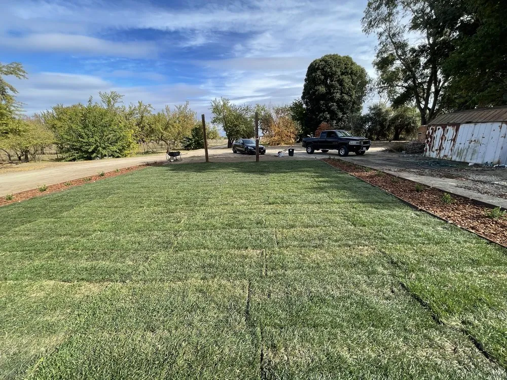 Custom landscape installation in Stockton, CA by Porchview Landscaping And Lawn Care