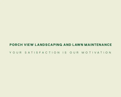Porchview Landscaping And Lawn Care Logo
