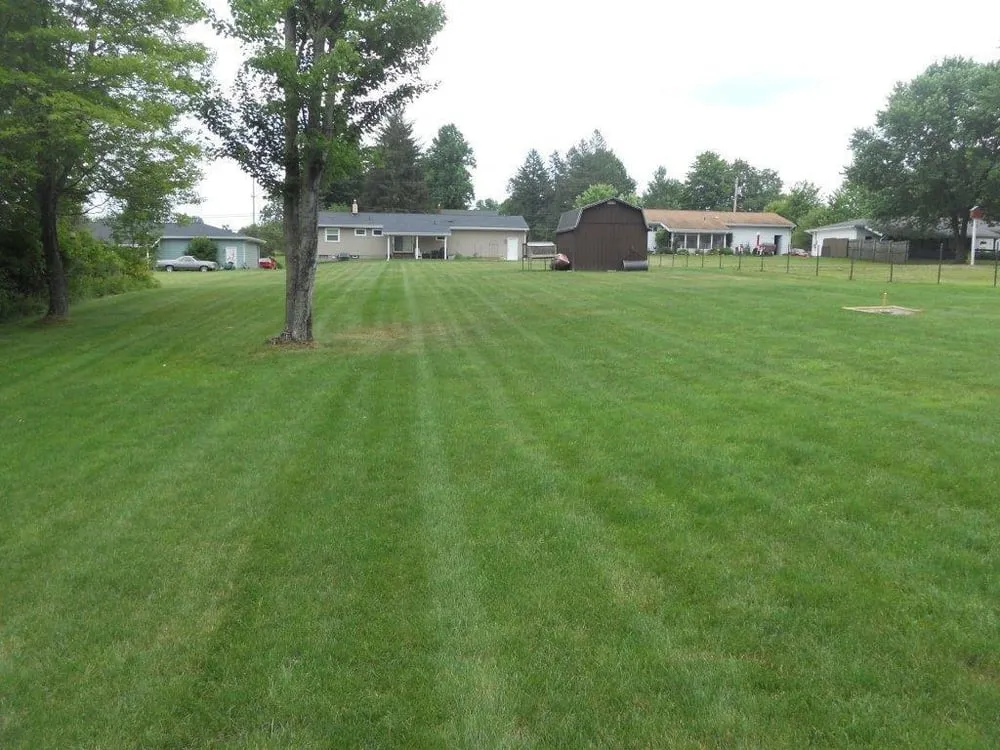 Custom yard cleanup service with custom design in Ravenna, OH by Portage Turf Specialists