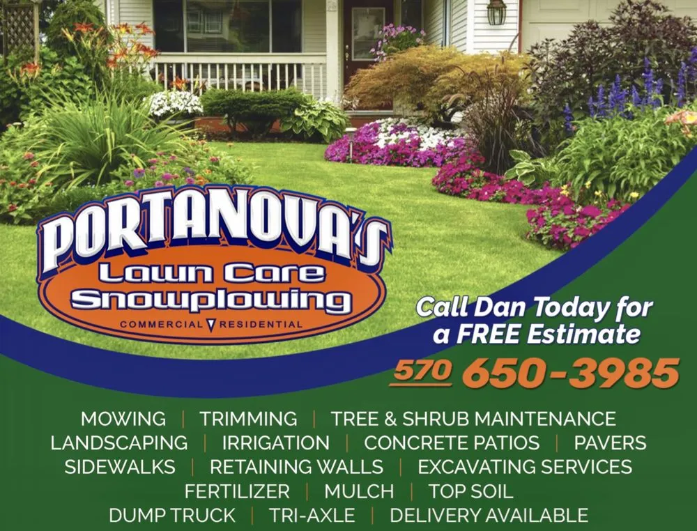 Top-rated yard cleanup service in Mount Cobb, PA - Portanova’s lawn and Snowplowing