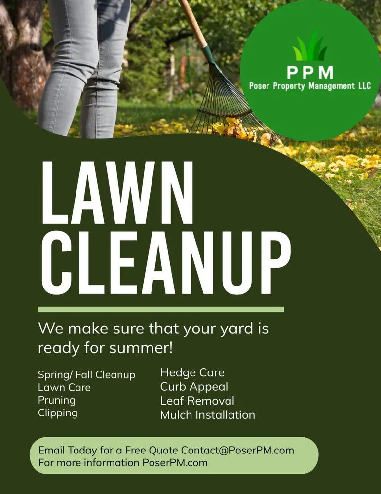 Affordable yard cleanup service near you across Sullivan, WI - Poser Property Management