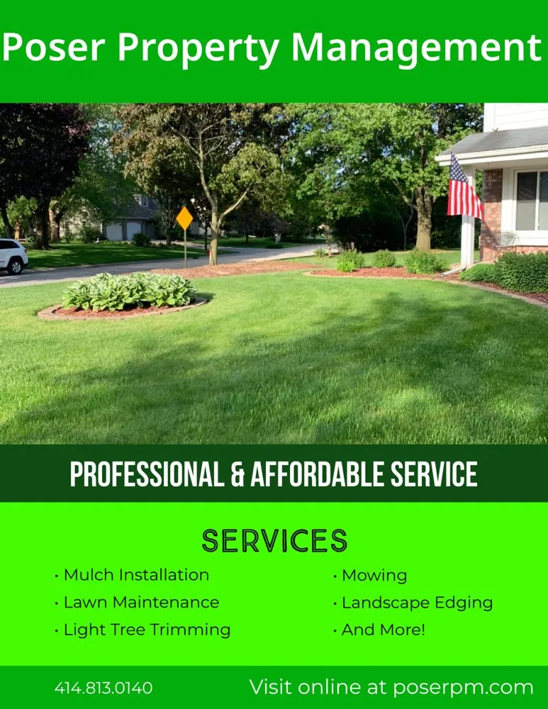 Reliable residential landscaping for residential properties across Sullivan, WI - Poser Property Management