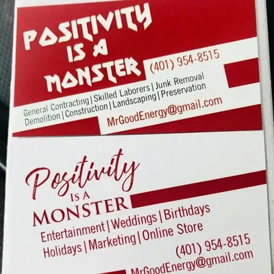 Positivity Is A Monster Logo