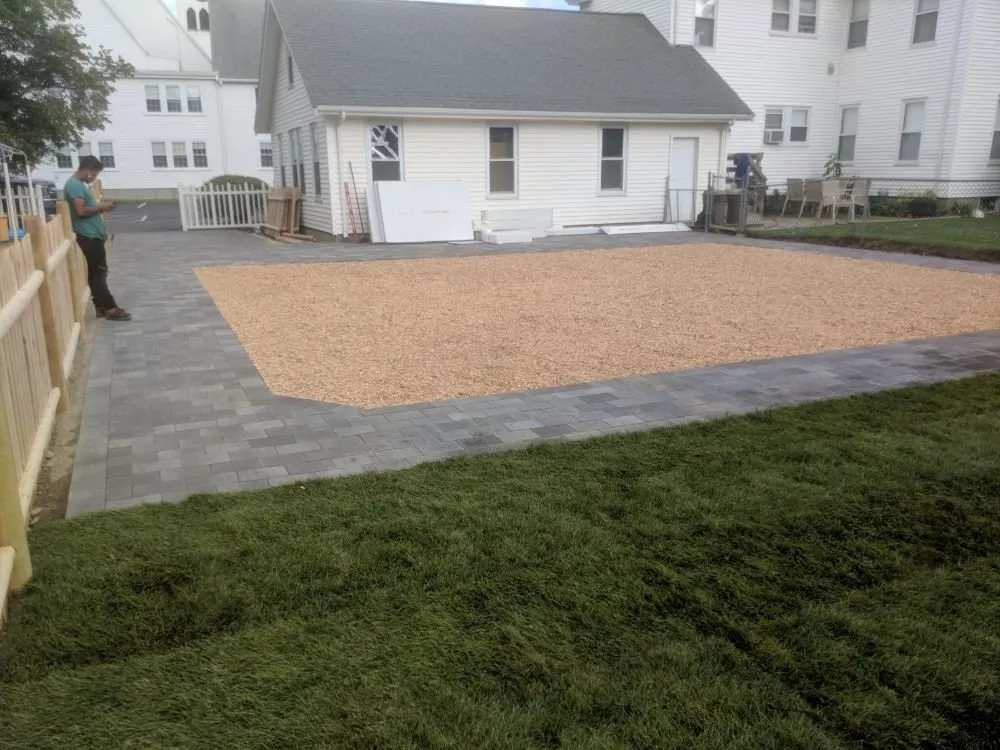 Custom landscape installation in Wayland, MA - Post RD Landscape