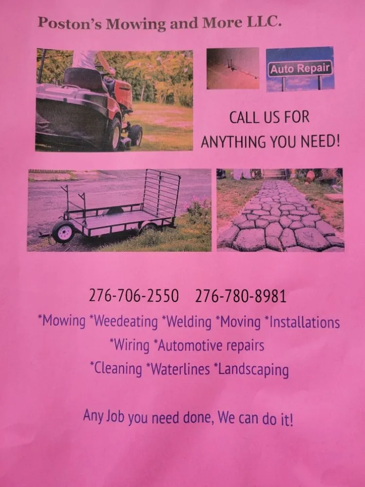 Custom yard maintenance in Marion, VA by Poston's Mowing And More