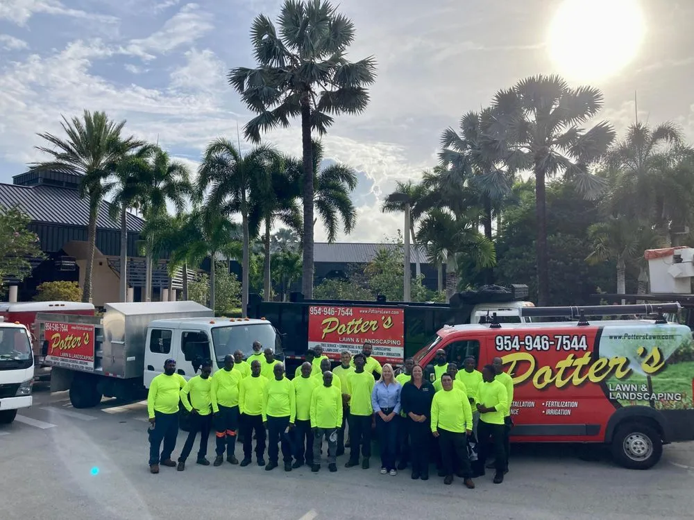 Expert lawn mowing service experts serving Pompano Beach, FL - Potter's Lawn & Landscaping