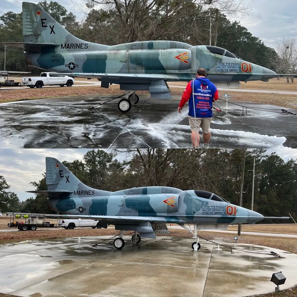 Custom yard cleanup service with custom design across Beaufort, SC - Power Washing Man