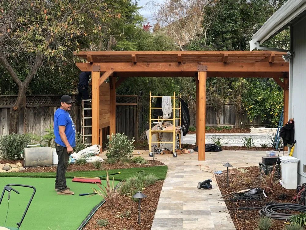 Affordable lawn mowing service with custom design in Cupertino, CA by PR Landscaping