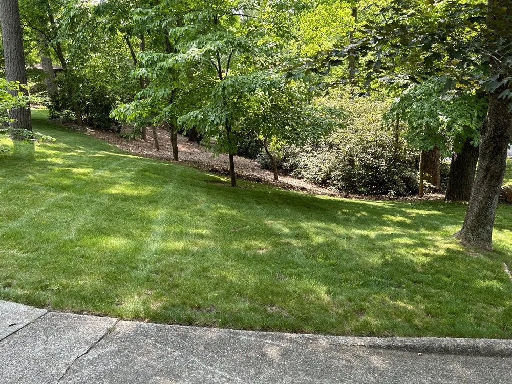 Custom landscape installation in Asheville, NC by Prado’s Landscaping