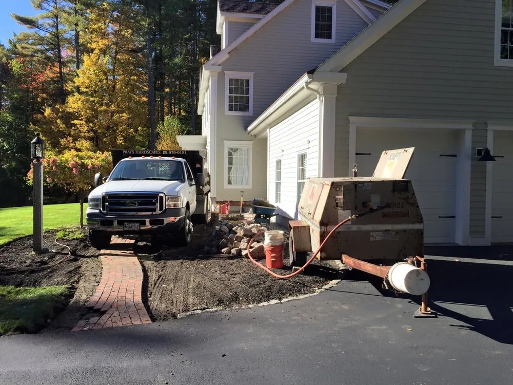Reliable yard cleanup service in Falmouth, ME by Pray's Hardscape
